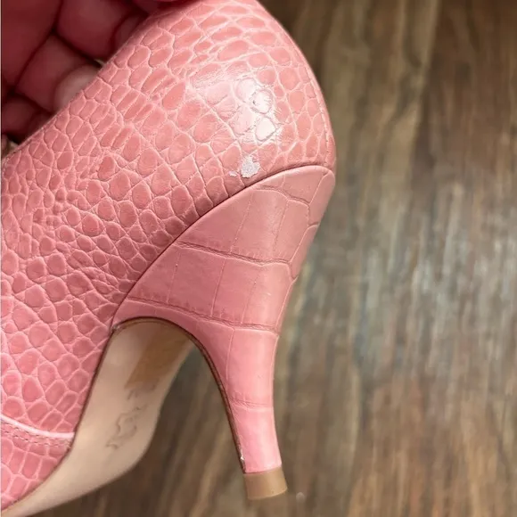 Tory Burch Georgina Embossed Slip OnAnkle Booties Shoes in Dusty Rose Pink