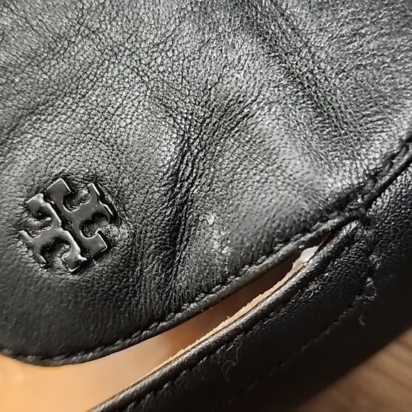 Tory Burch Kira Loafers Elastic Back Nappa Leather Classic Flat Shoes size 9