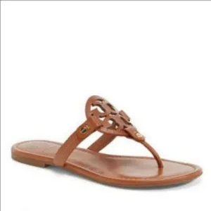 Tory Burch Miller Sandals Vintage Vachetta Size 6.5