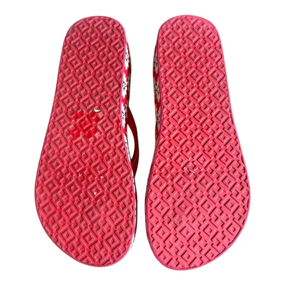 Tory Burch Sunflower Platform Slip On Sandals Sz 6