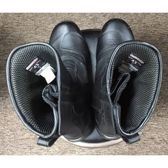 Tourmaster Hipora Motorcycle Boots Woman’s Black  SZ 43 Waterproof Boot