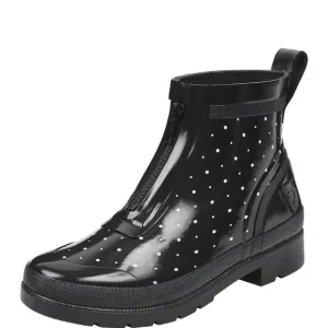 TRETORN Black Zip Waterproof Rain Boots