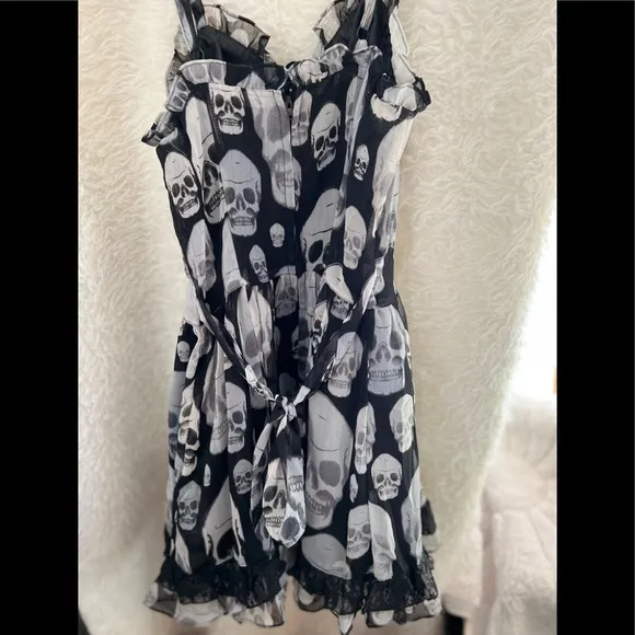 TRIPP NYC SKULL GOTHIC LOLITA BABY DOLL DRESS.