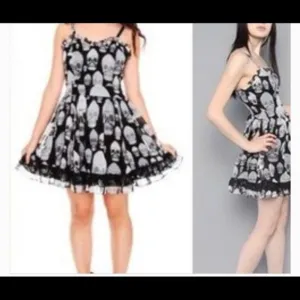 TRIPP NYC SKULL GOTHIC LOLITA BABY DOLL DRESS.