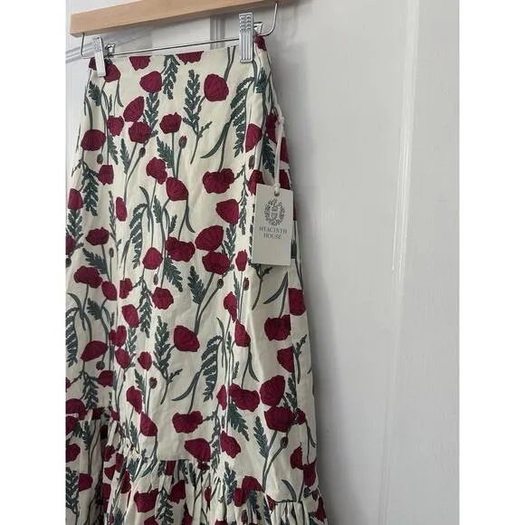 Tuckernuck Hyacinth House Amaryllis Floral Tanner Skirt NWT XXS 2XS