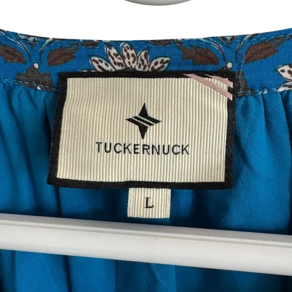 TUCKERNUCK Indigo Peacock Lyles Dress, Size L