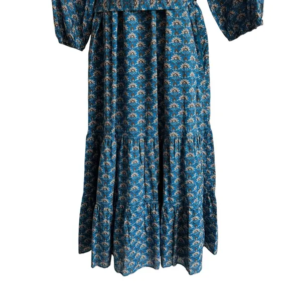 TUCKERNUCK Indigo Peacock Lyles Dress, Size L