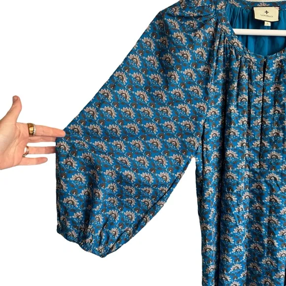 TUCKERNUCK Indigo Peacock Lyles Dress, Size L