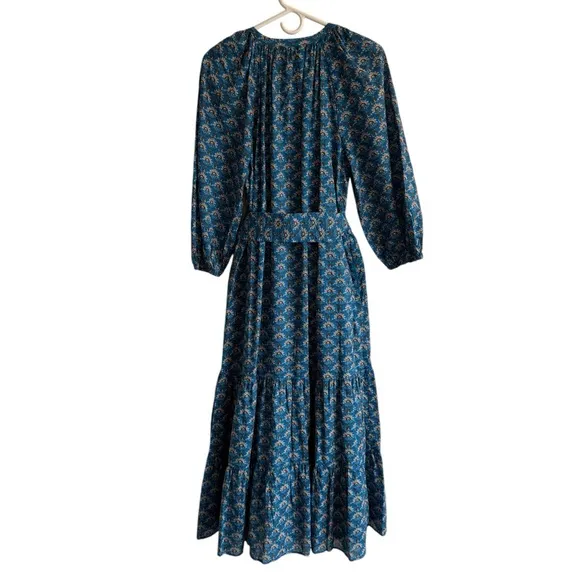 TUCKERNUCK Indigo Peacock Lyles Dress, Size L