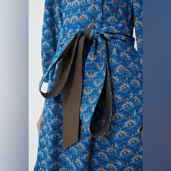 TUCKERNUCK Indigo Peacock Lyles Dress, Size L