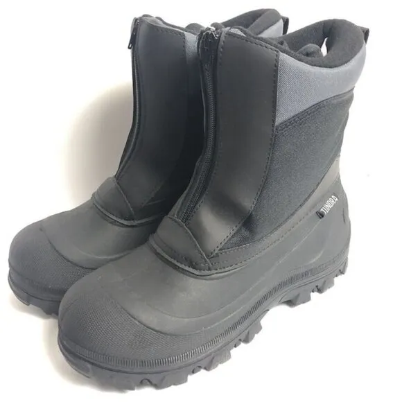 Tundra Men’s Vermont, Zip Waterproof Winter Boots, Size 9 M
