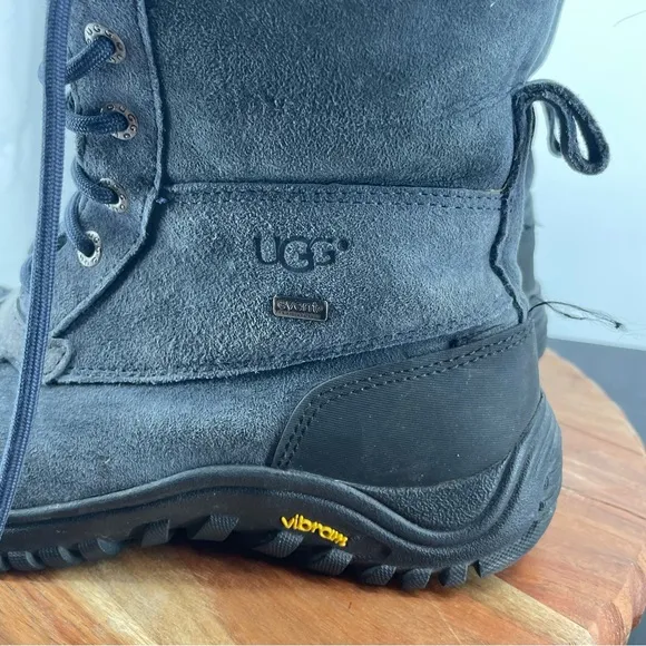 Ugg Adirondack Slate Blue suede Shearling Waterproof Sheepskin Boots 7 3231
