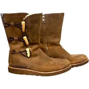 UGG Australia Kaya Leather Sheepskin Boots Size 7 Water Resistant Cozycore