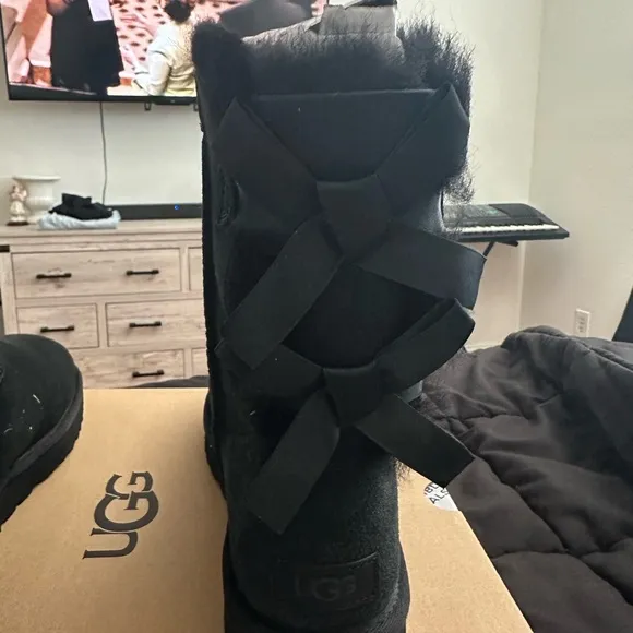 UGG Black Sheepskin Boots