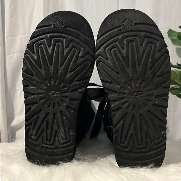 UGG Black Winter Boots with Suede Finish