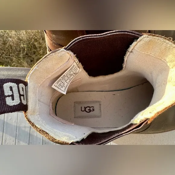 UGG Bolden Weather leather Chelsea boots size 6