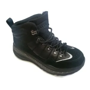 UGG CA805 Hiker Weather Sneaker Boots Waterproof Leather Black Mens 8 Womens 9.5