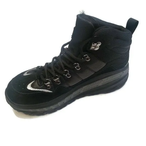 UGG CA805 Hiker Weather Sneaker Boots Waterproof Leather Black Mens 8 Womens 9.5