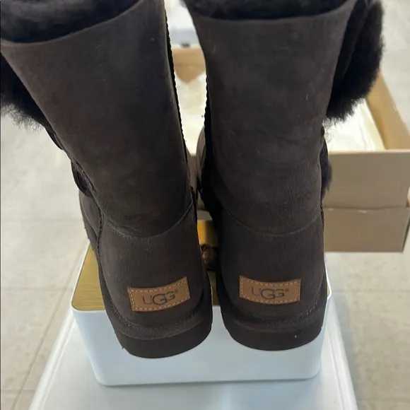 UGG Classic Short Chocolate Shearling Boots