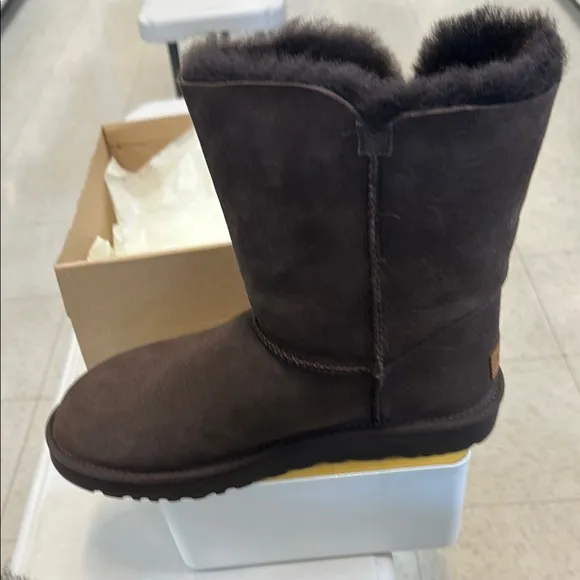UGG Classic Short Chocolate Shearling Boots