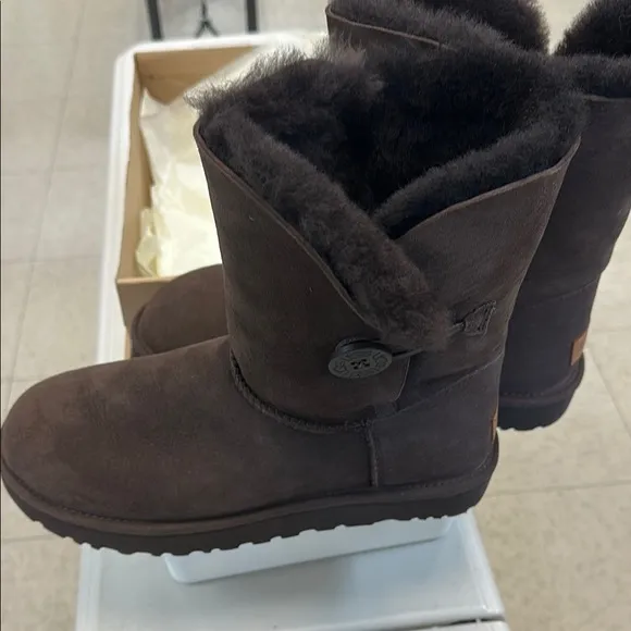 UGG Classic Short Chocolate Shearling Boots