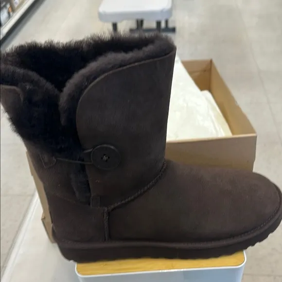 UGG Classic Short Chocolate Shearling Boots
