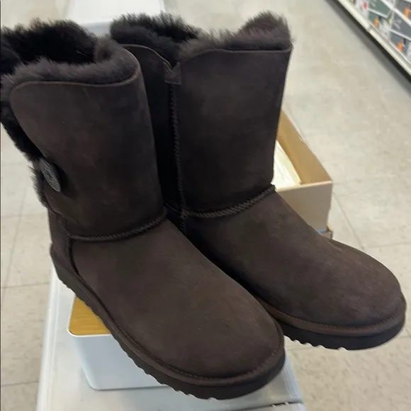 UGG Classic Short Chocolate Shearling Boots