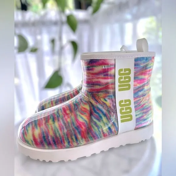 UGG Classic Waterproof Clear Mini Boots Winter Snow Rain size 7