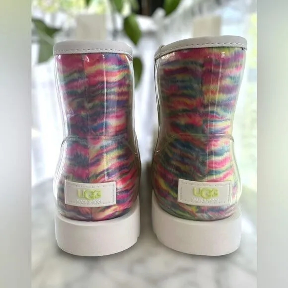 UGG Classic Waterproof Clear Mini Boots Winter Snow Rain size 7