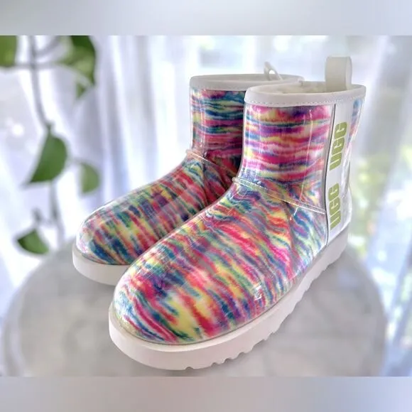 UGG Classic Waterproof Clear Mini Boots Winter Snow Rain size 7