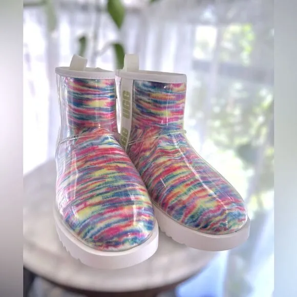 UGG Classic Waterproof Clear Mini Boots Winter Snow Rain size 7