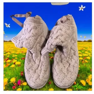 UGG Cream and Pink Winter Boots Plush Comfort