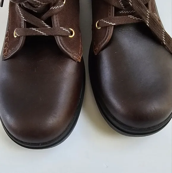 UGG Hapsburg Hiker Brown Waterproof Boots Women's Size 10 Side Zip Lined 1130832