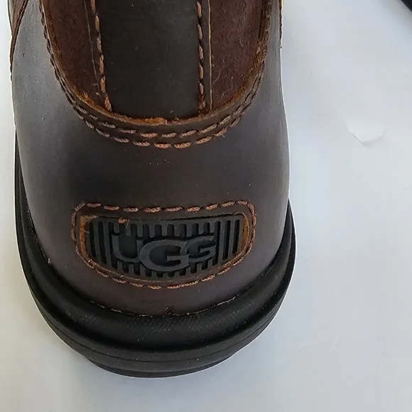 UGG Hapsburg Hiker Brown Waterproof Boots Women's Size 10 Side Zip Lined 1130832