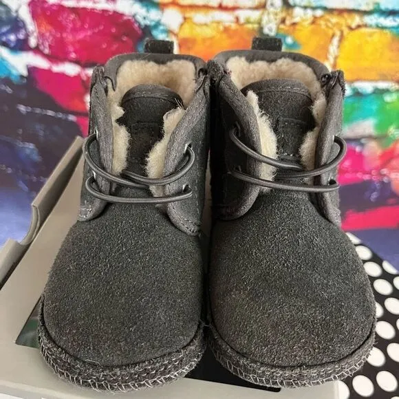 Ugg I Baby Neumel Charcoal Boots Booties Size 4