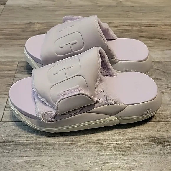 Ugg La Alto Slide Platform Sandals‎ Womens 9  Lavender Slip On NWOB