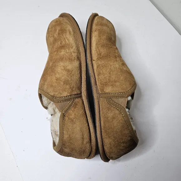 UGG Men's Scuffs Romeo II Chestnut Light Brown Shoes Sheepswool Lined 10