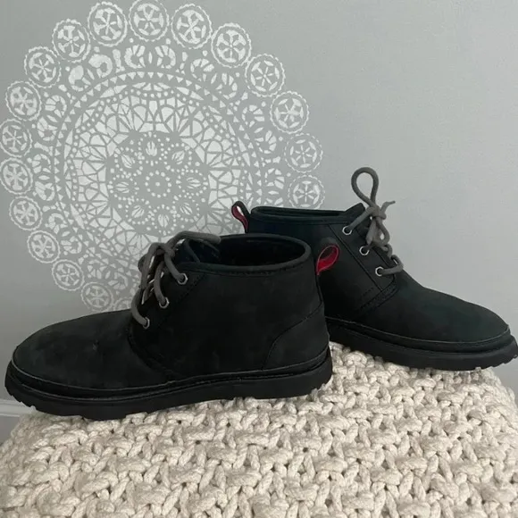 UGG Neumel Weather II Black Waterproof Boots Men's Size 8