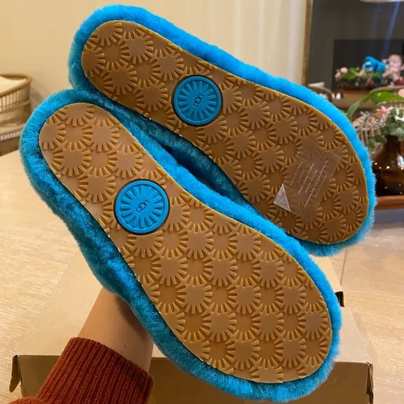 UGG oh yeah aquatic blue slingback sandals shoes 8 Womans original