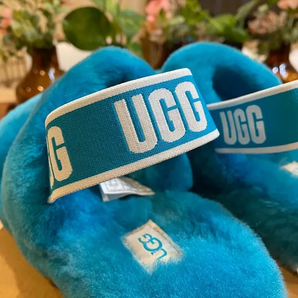 UGG oh yeah aquatic blue slingback sandals shoes 8 Womans original