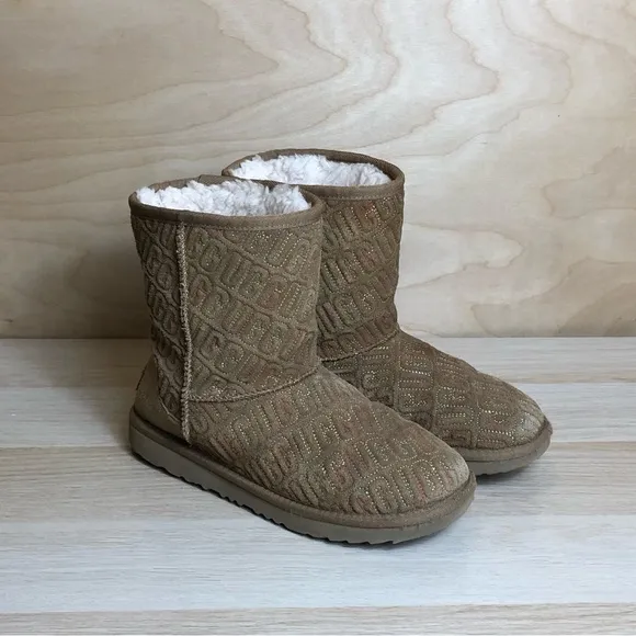 UGG Tan Shearling Boots Size 5.