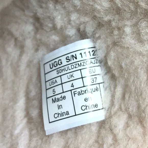 UGG Tan Shearling Boots Size 5.