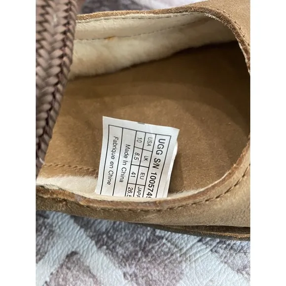 UGG W Kandace Mary Jane Style Shoes Brown 10 Leather Lined New In Box
