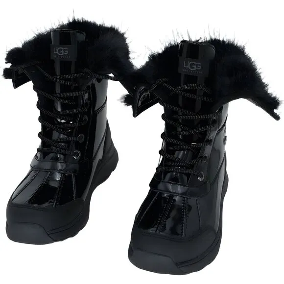 UGG Women's Adirondack III Patent Boot Black Size 6