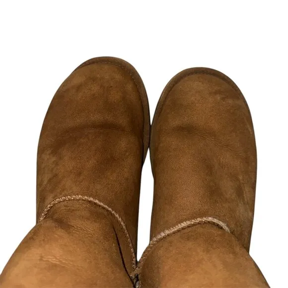UGG Women's Tall Bailey‎ Button Boots - Chestnut, Size 8