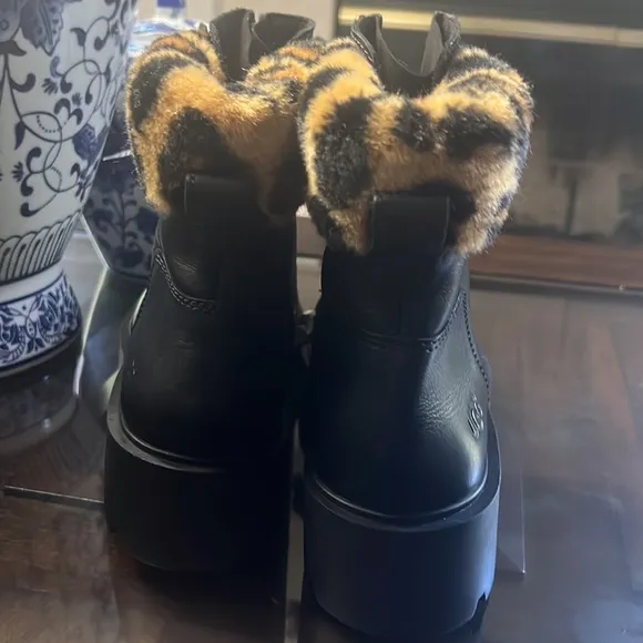 UGGCzeriesa Panther Print Leather Boots