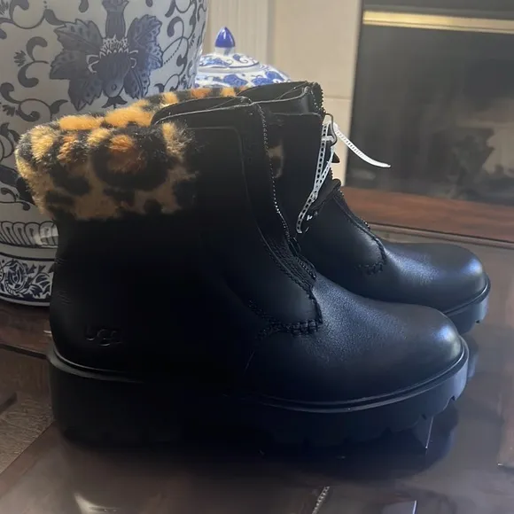 UGGCzeriesa Panther Print Leather Boots