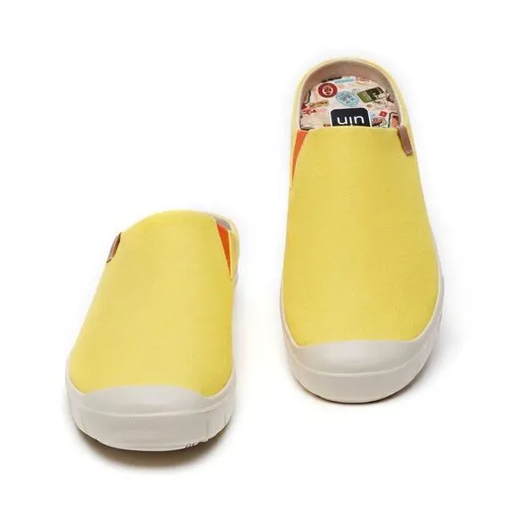 UIN Men's Fashion Slippers Walking Casual Shoes(Yellow Maize Cadiz III Men)