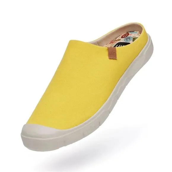 UIN Men's Fashion Slippers Walking Casual Shoes(Yellow Maize Cadiz III Men)