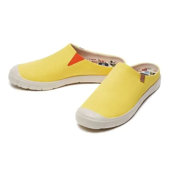 UIN Men's Fashion Slippers Walking Casual Shoes(Yellow Maize Cadiz III Men)